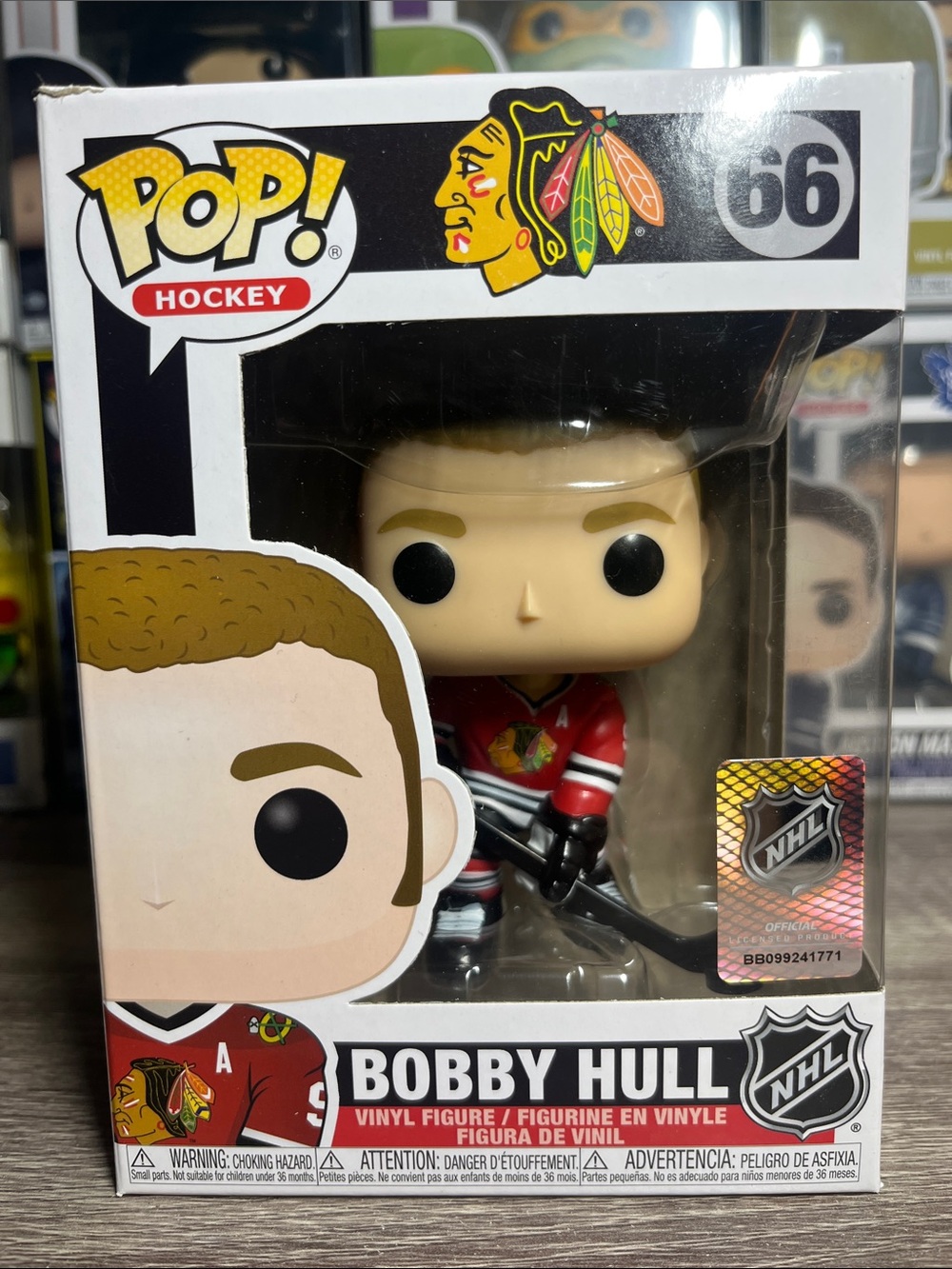 Funko Pop! Hockey Bobby Hull Vinyl Figure - Red, Black, White